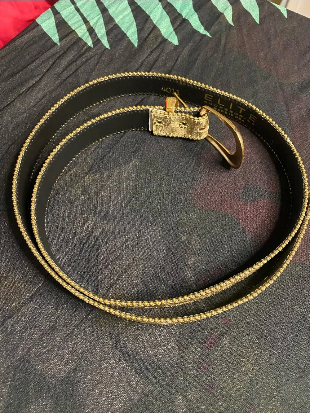 Vintage Gold tone Belt with Gold Buckle